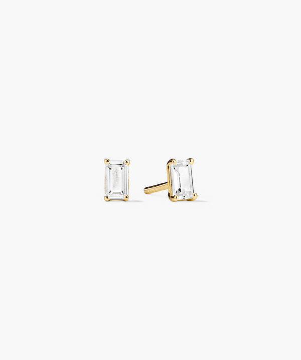 Emerald Cut Studs