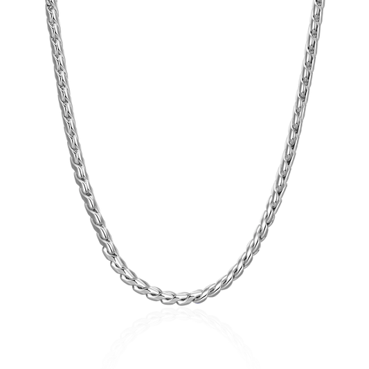 3.5mm Franco Chain – White Gold
