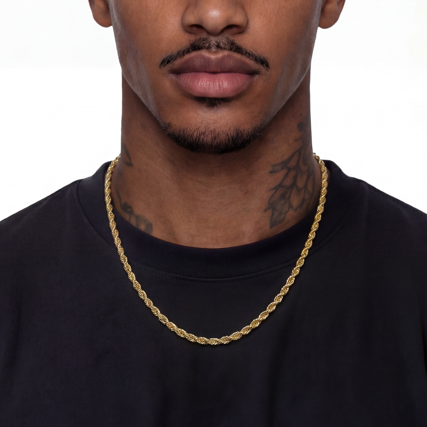 Eternal Twist Rope Chain– 4.5mm (Yellow Gold)