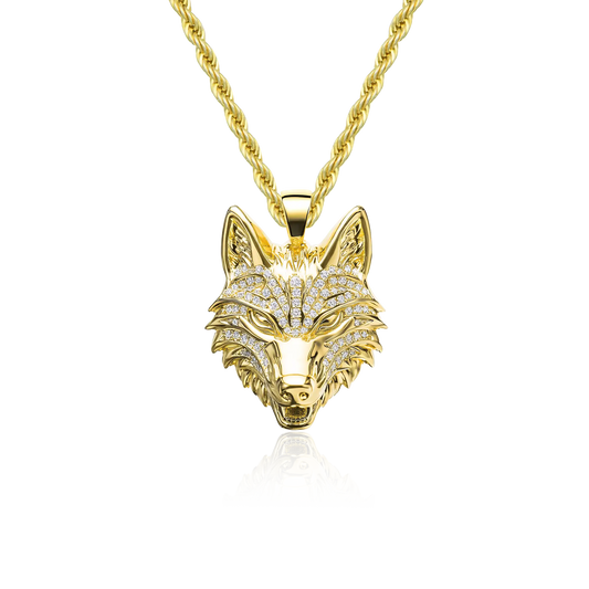 Alpha Wolf Head Pendant