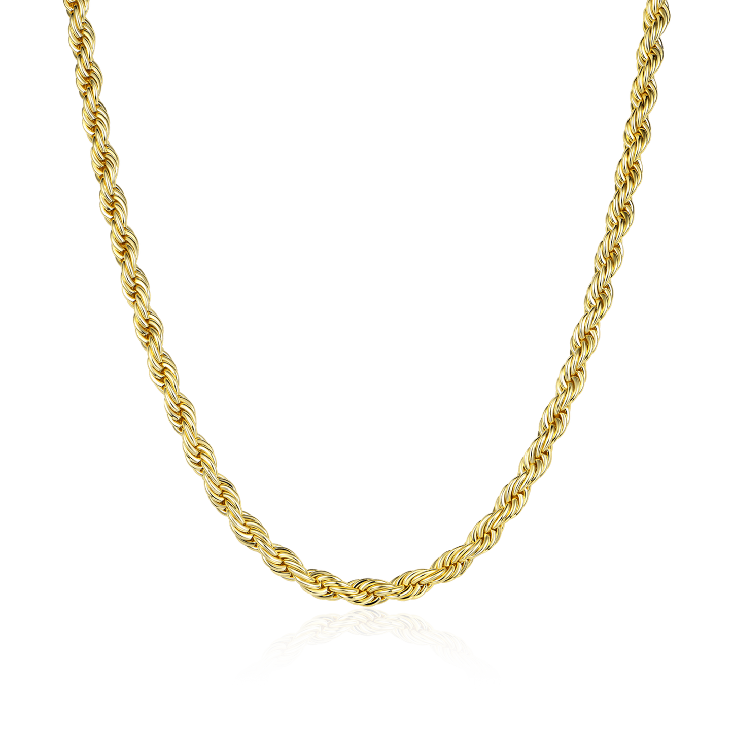 Eternal Twist Rope Chain– 4.5mm (Yellow Gold)