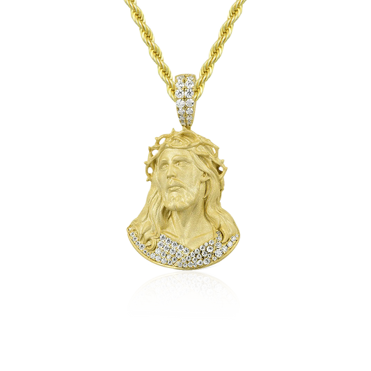 Iced Crucifix Pendant – Medium