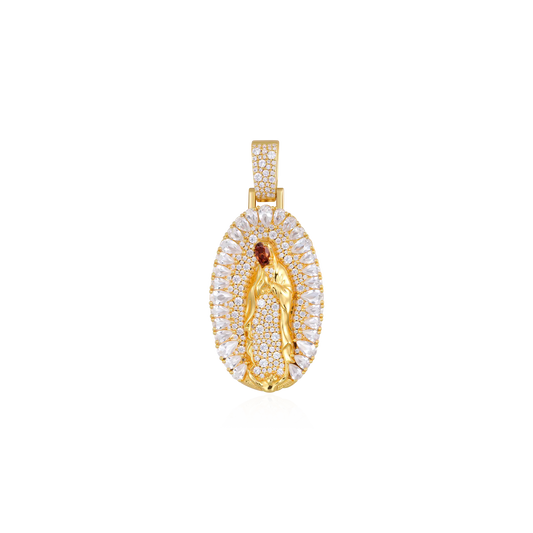 Brilliant Halo Virgin Mary Pendant