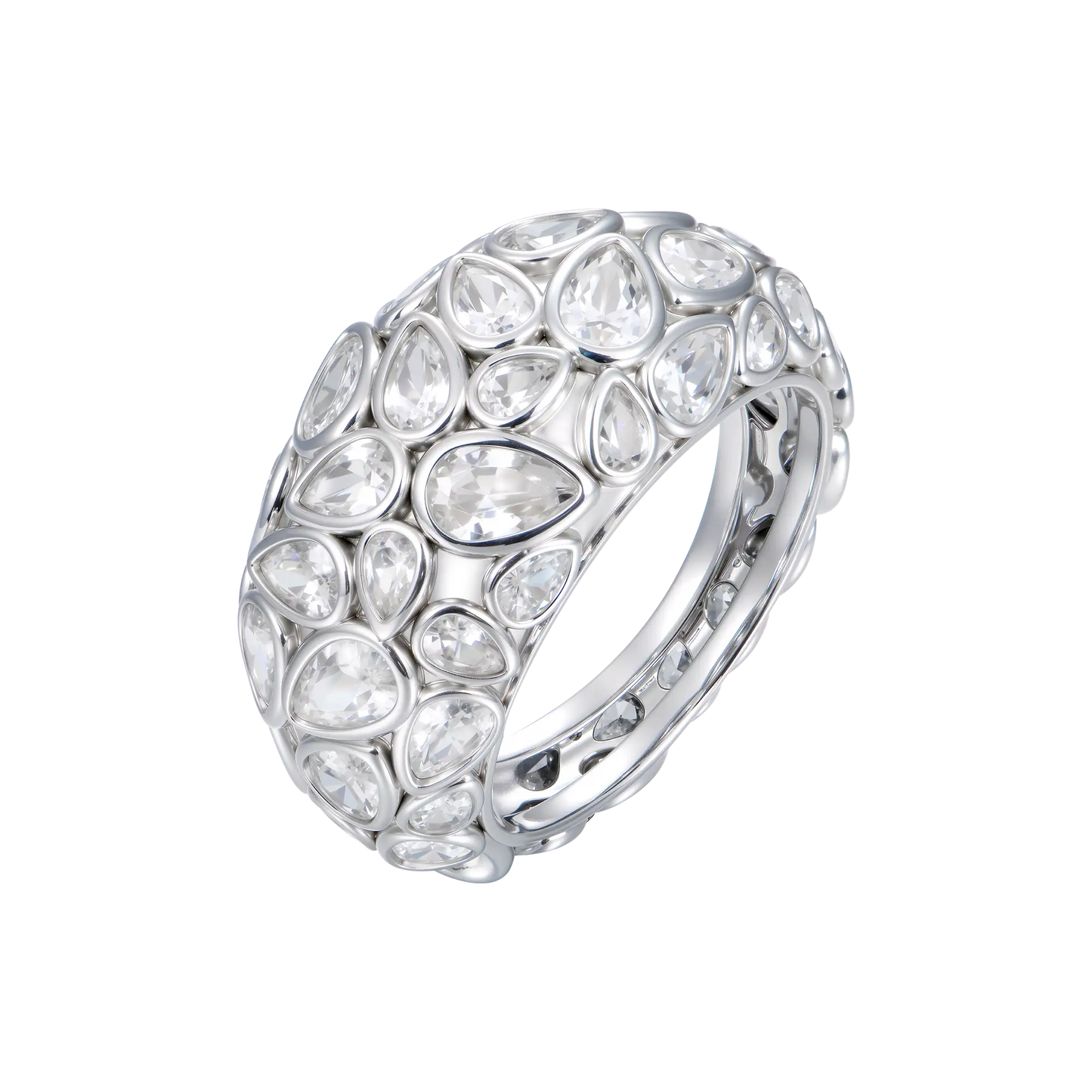 Teardrop Pavé Statement Ring