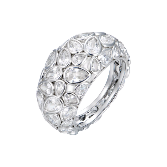 Teardrop Pavé Statement Ring