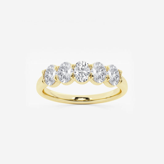 Elegant Five Stone Band