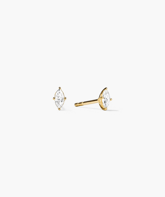 Sapphire Marquise Cut Studs