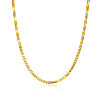 Silk Flow Snake Chain – 3mm (Yellow Gold)