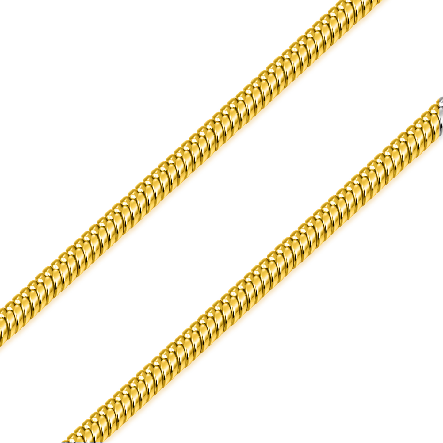 Silk Flow Snake Chain – 3mm (Yellow Gold)
