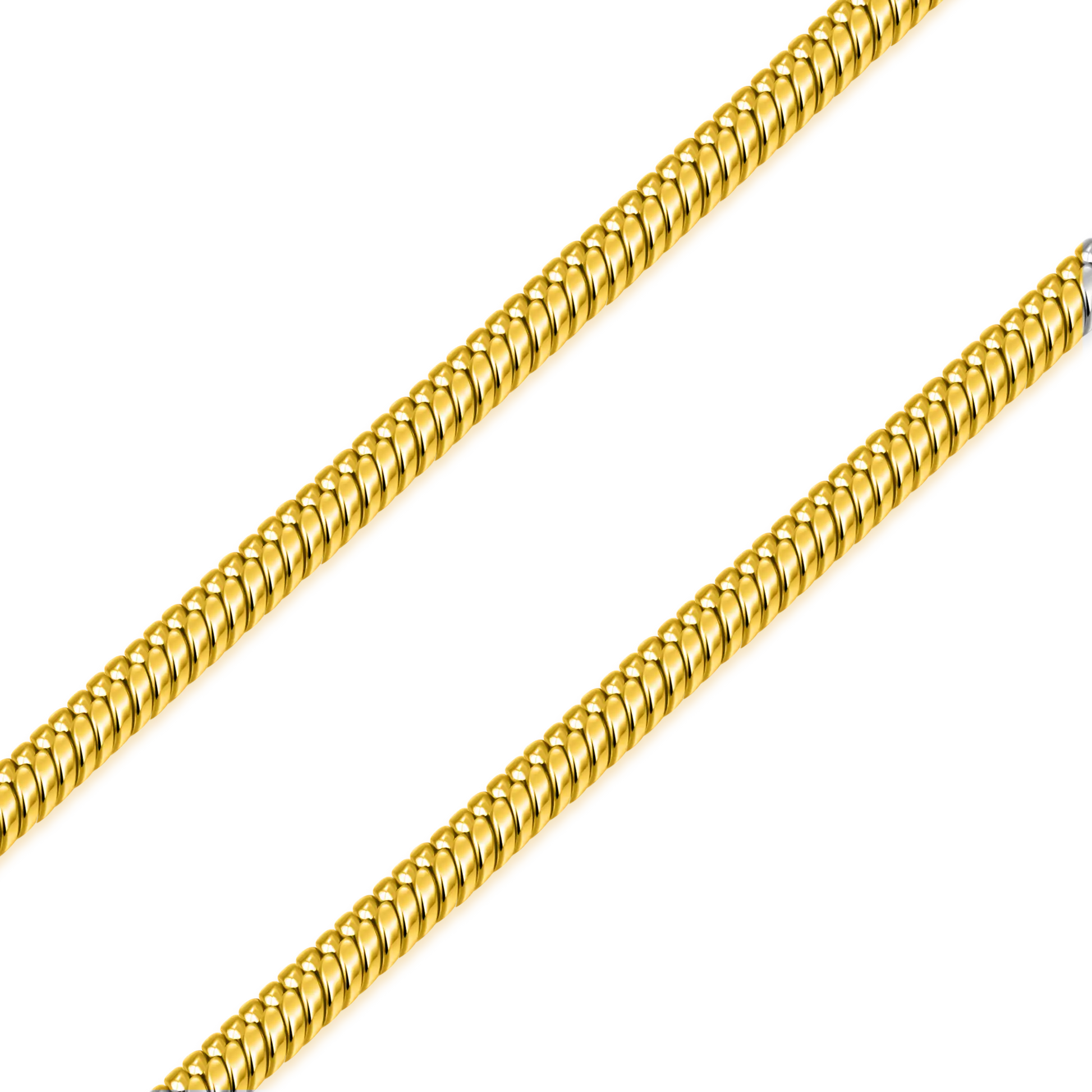 Silk Flow Snake Chain – 3mm (Yellow Gold)