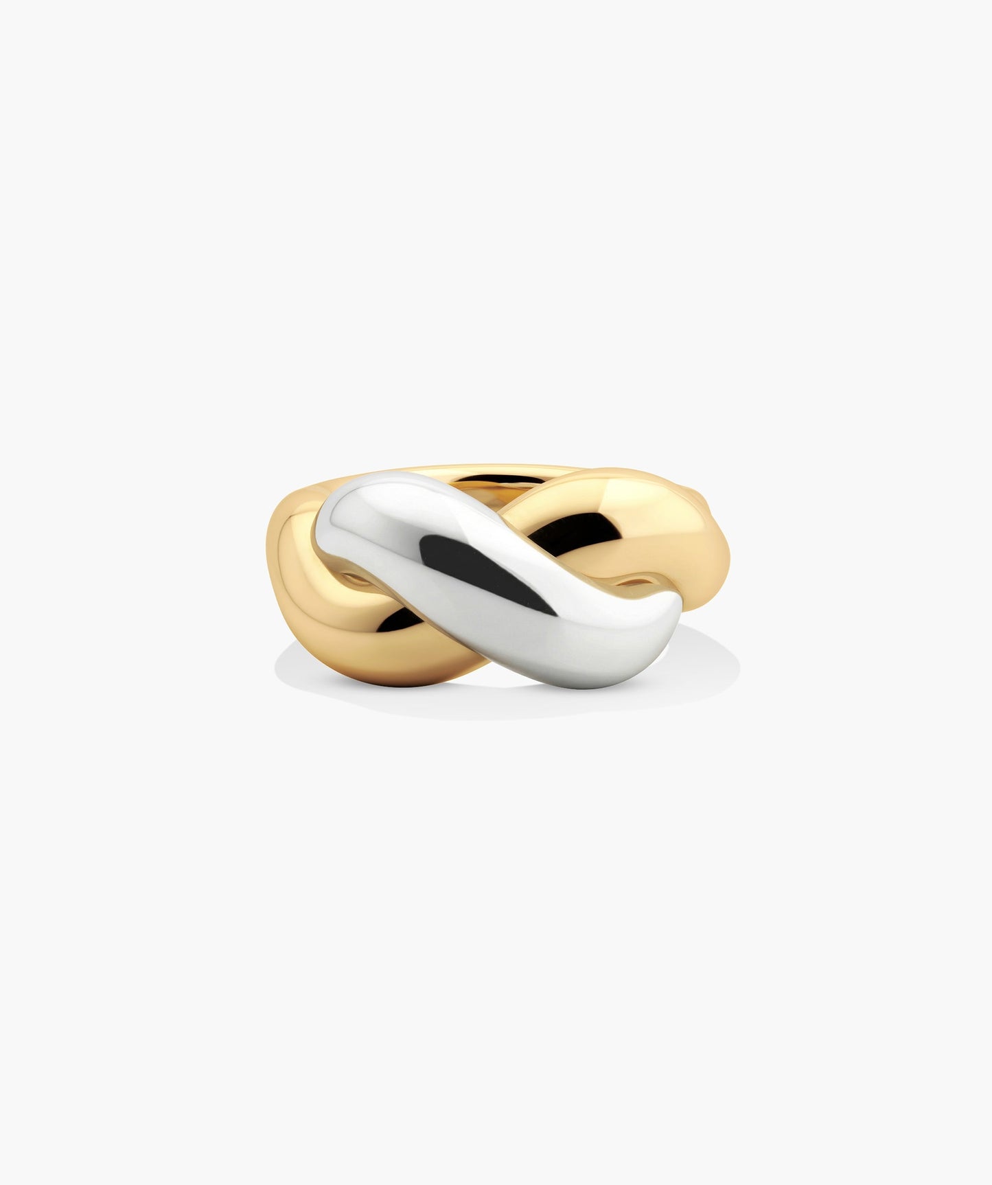 Brioche Mixed Metal Ring