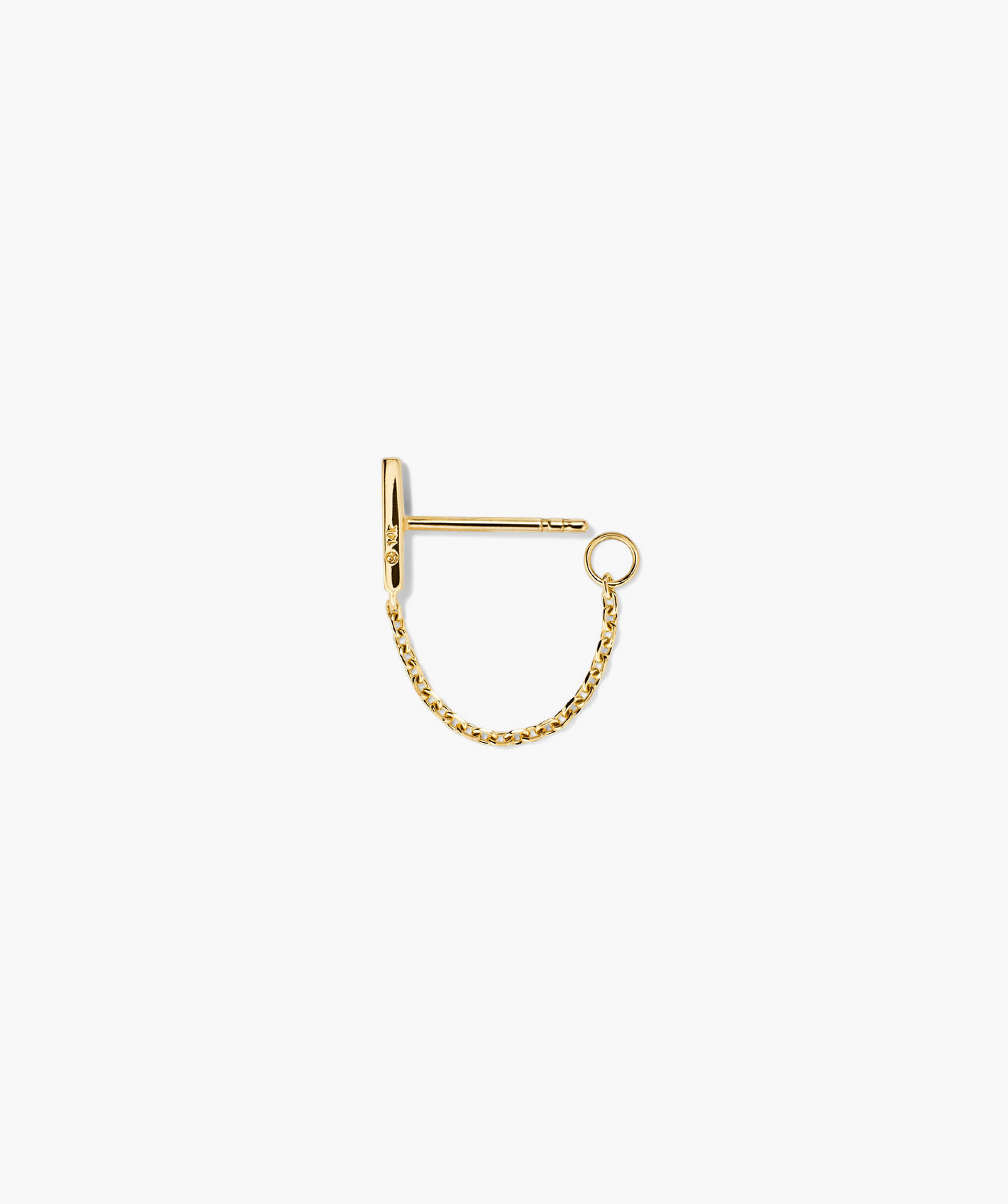 Single Bar Chain Stud