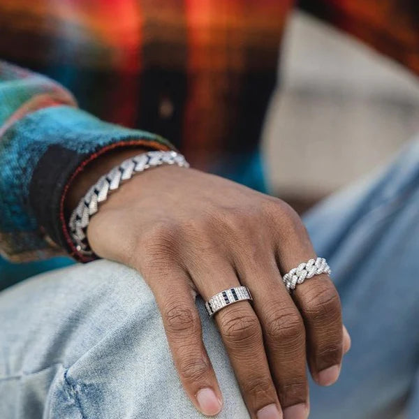 Double Row Cuban Ring