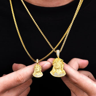 Iced Crucifix Pendant – Medium