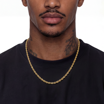 Eternal Twist Rope Chain– 4.5mm (Yellow Gold)