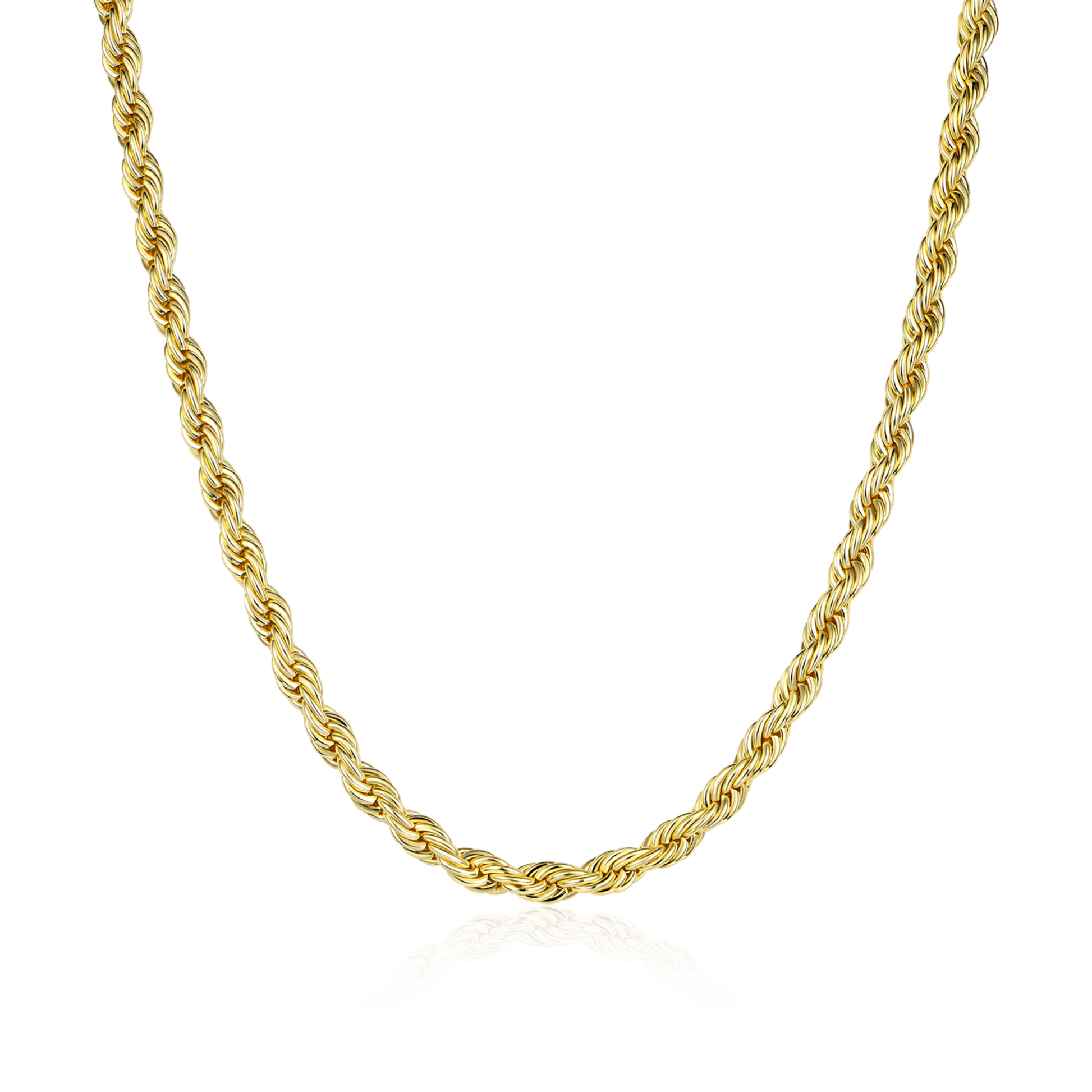 Eternal Twist Rope Chain– 4.5mm (Yellow Gold)
