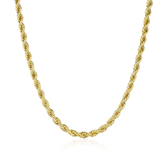 Eternal Twist Rope Chain– 4.5mm (Yellow Gold)