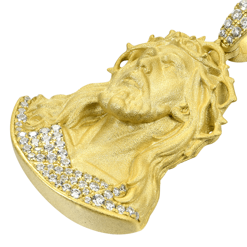 Iced Crucifix Pendant – Medium
