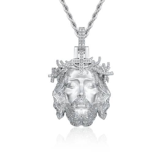 Divine Iced Jesus Head Pendant
