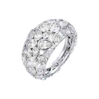 Teardrop Pavé Statement Ring