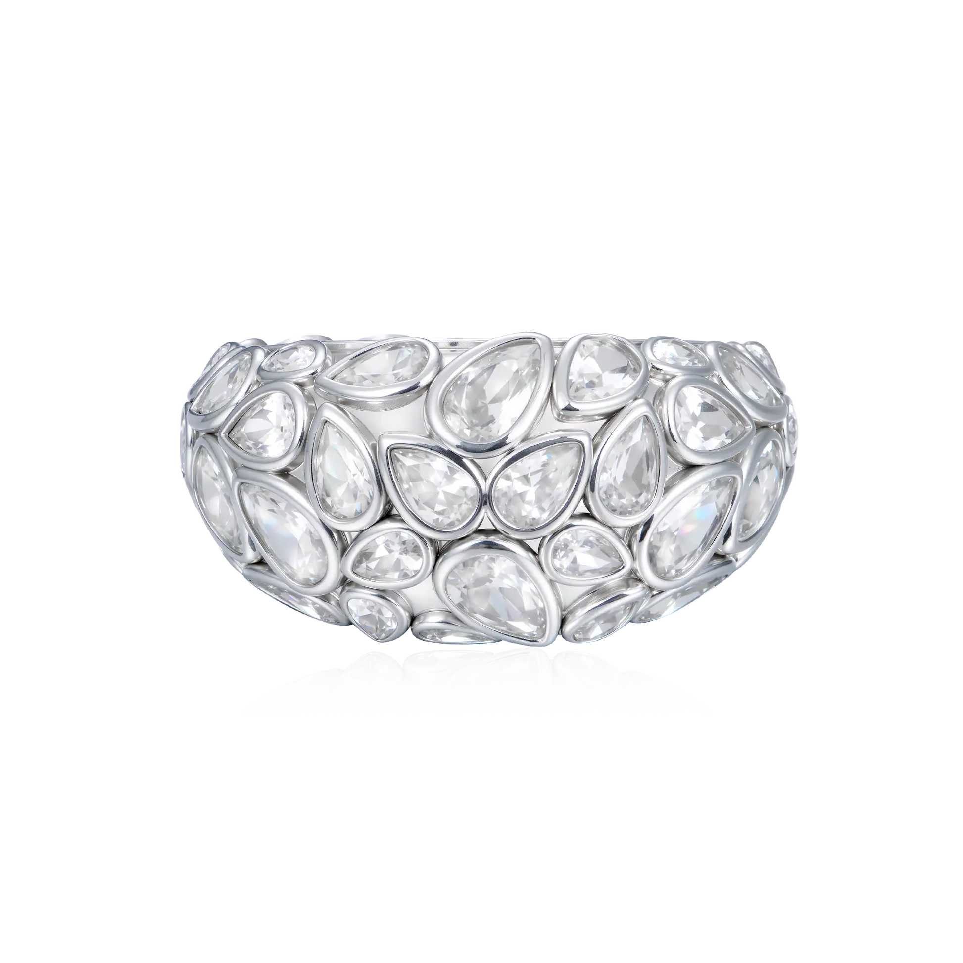 Teardrop Pavé Statement Ring