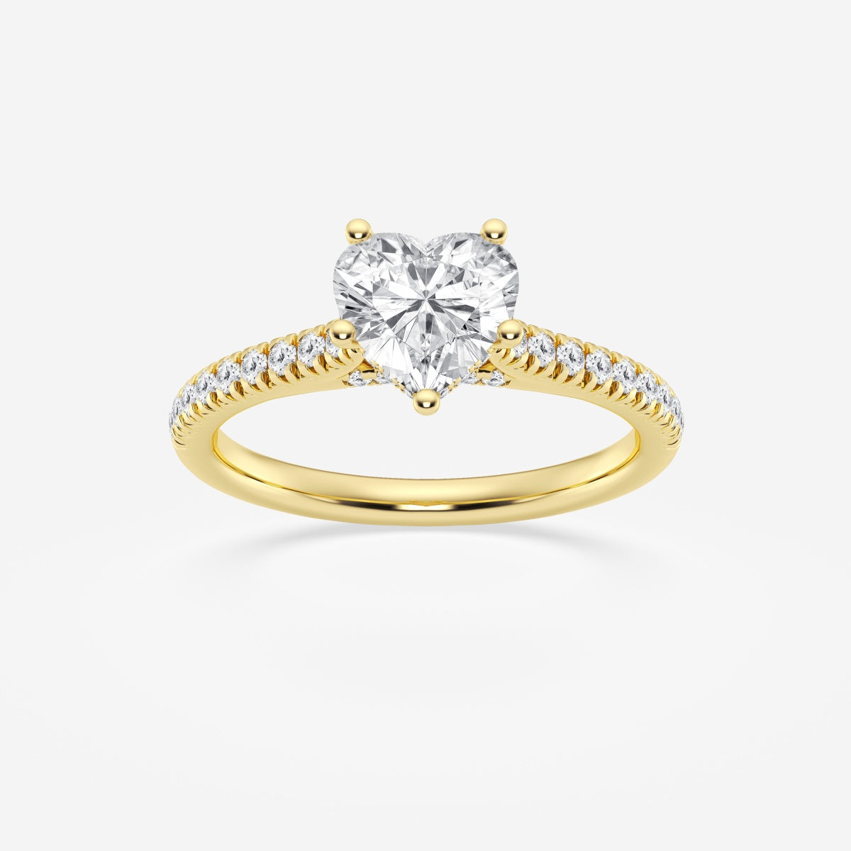 Hidden Halo Heart Ring