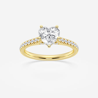Hidden Halo Heart Ring