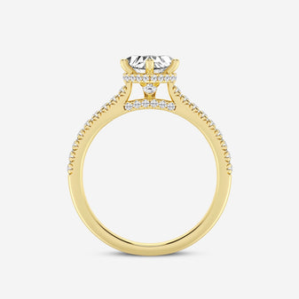 Hidden Halo Heart Ring